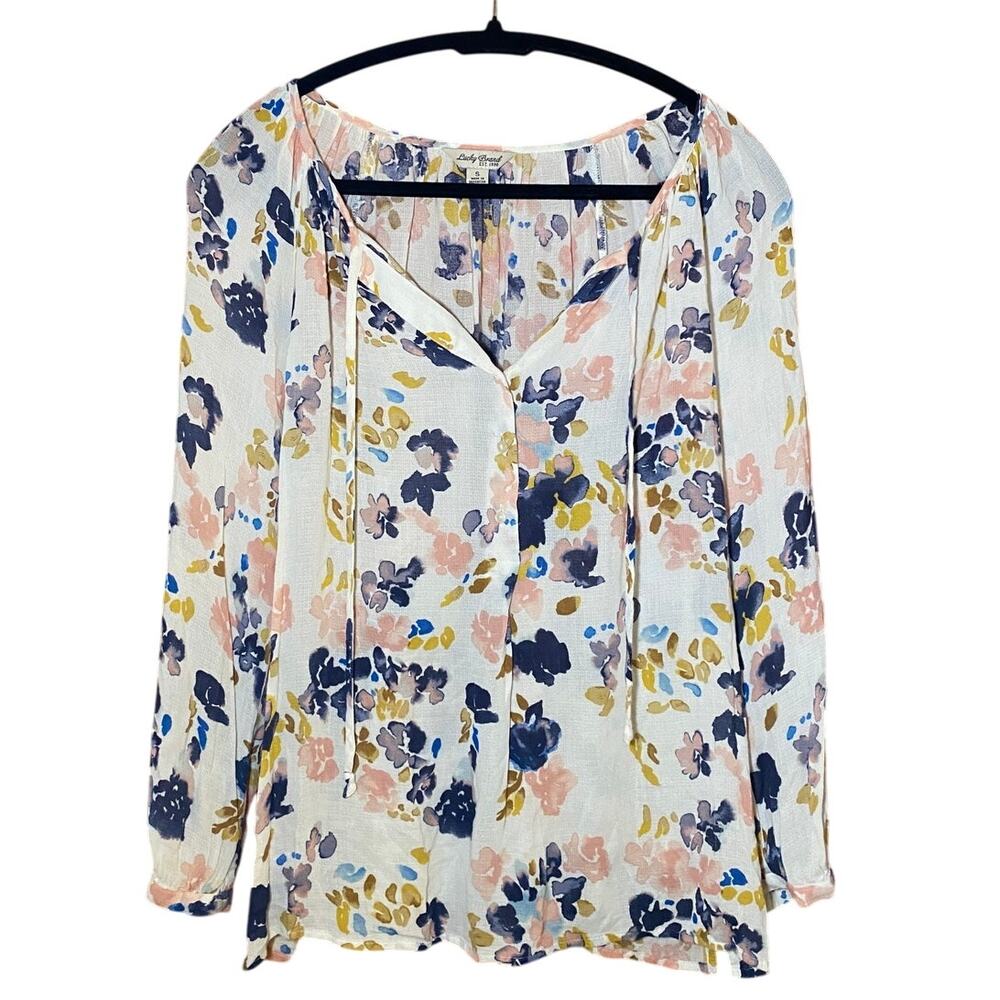 Lucky Brand - Floral Blouse - Size Small